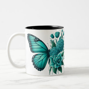 Floral Butterfly Colourful Cute Mug