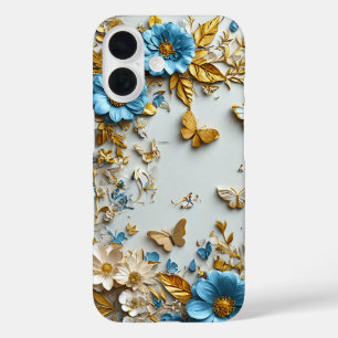 ✨ Floral Butterfly Harmony Bloom 🌸 Vibrant Nature iPhone 16 Case