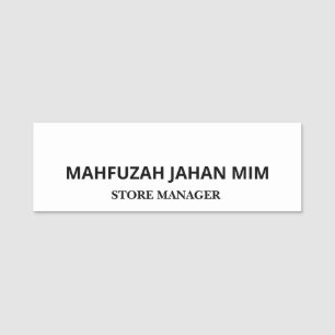 Floral Butterfly Mandala   Purple Boho Art Design Name Tag