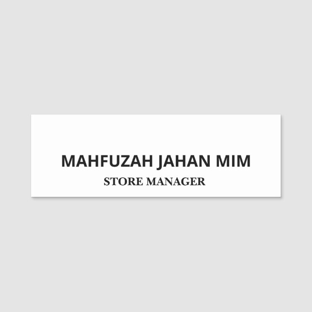 Floral Butterfly Mandala | Purple Boho Art Design Name Tag (Front)