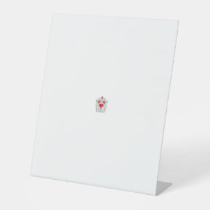 Floral Butterfly Mandala Purple Boho Art Design Pedestal Sign