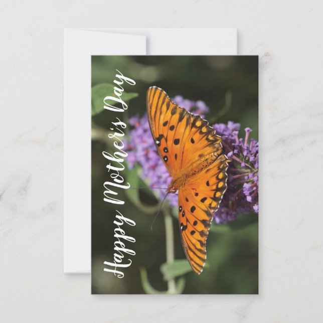 floral butterfly mother's day card (Front)