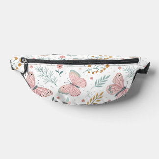 Floral Butterfly Pastel Garden Botanical Elegance Bum Bags