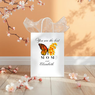 Floral Butterfly Personalised Gift Bag