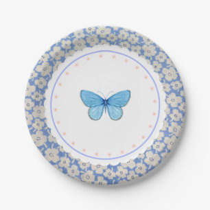 Floral Butterfly Plate Tea Party