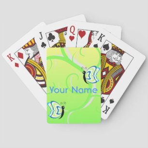 Floral Butterfly Playing Cards