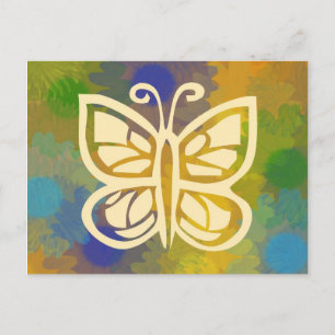 Floral Butterfly Postcard
