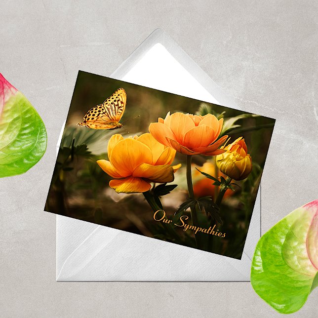 Floral Butterfly Sympathy Card (Creator Uploaded)