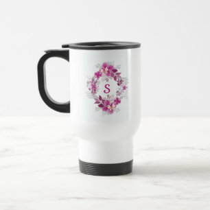Floral Butterfly Travel Mug