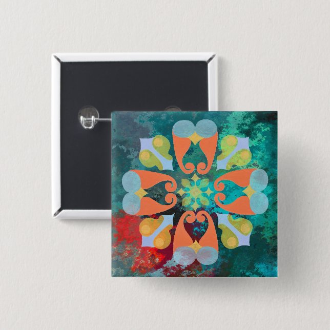 Floral Button (Front & Back)