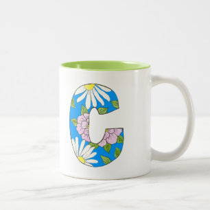 Floral C mug