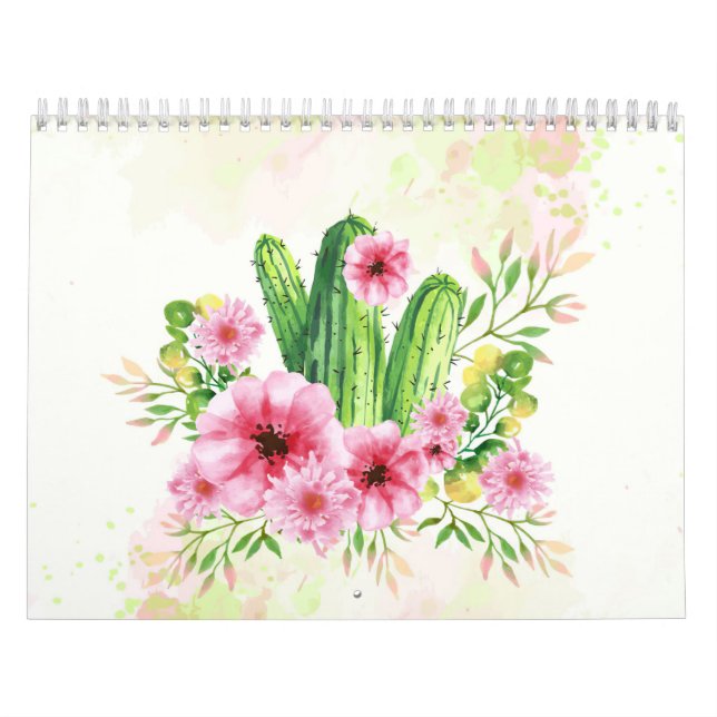 Floral Cactus Calendar (Cover)