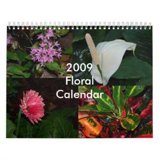 Floral Calendar 2009 - Customised