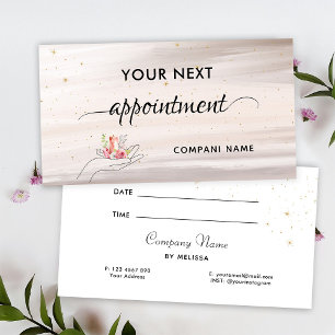 Floral Candle Appointment Card
