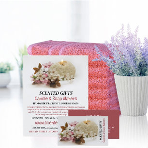 Floral Candle, Candle & Soap Maker Business Card