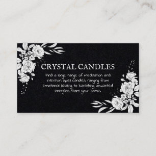 Floral Candle Spell Business Card