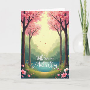 Floral Canopy Spring Scene Card