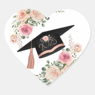 Floral Cap 2025 Sicker Heart Sticker
