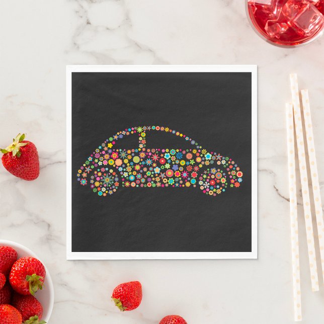 Floral Car Flower Power Vehicle Napkin (Creator Uploaded)