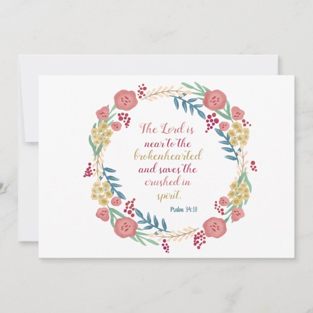 Floral  card (Front)