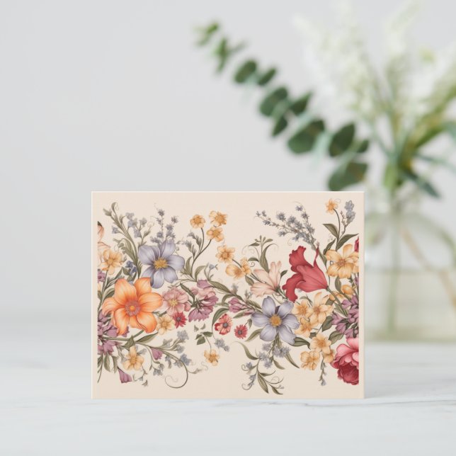 Floral Card (Standing Front)