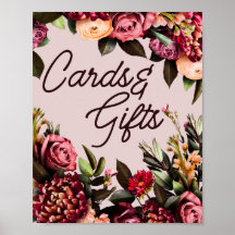 Floral Cards and Gifts Wedding Sign 