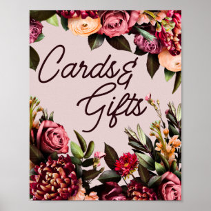 Floral Cards and Gifts Wedding Sign 