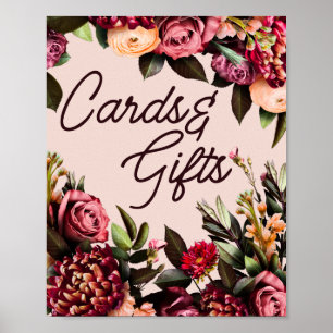 Floral Cards and Gifts Wedding Sign 