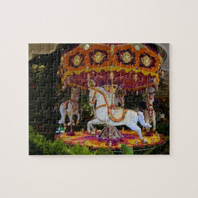 Floral Carousel Wynn Las Vegas Jigsaw Puzzle (Horizontal)