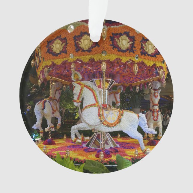 Floral Carousel Wynn Las Vegas Ornament (Front)