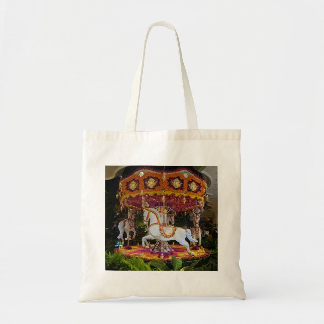 Floral Carousel Wynn Las Vegas Tote Bag (Front)
