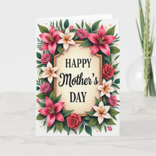 Floral Celebration Message Card