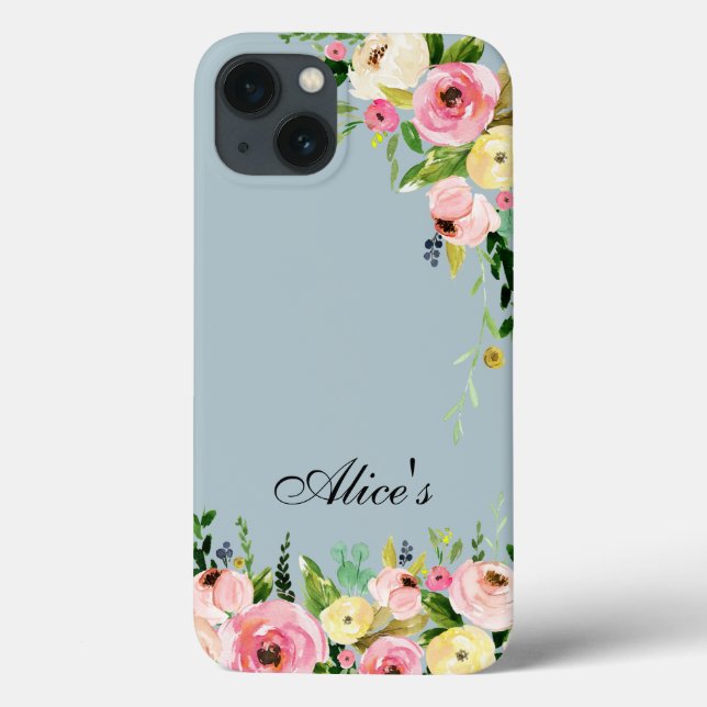 Floral cellphone/iPid case  (Back)