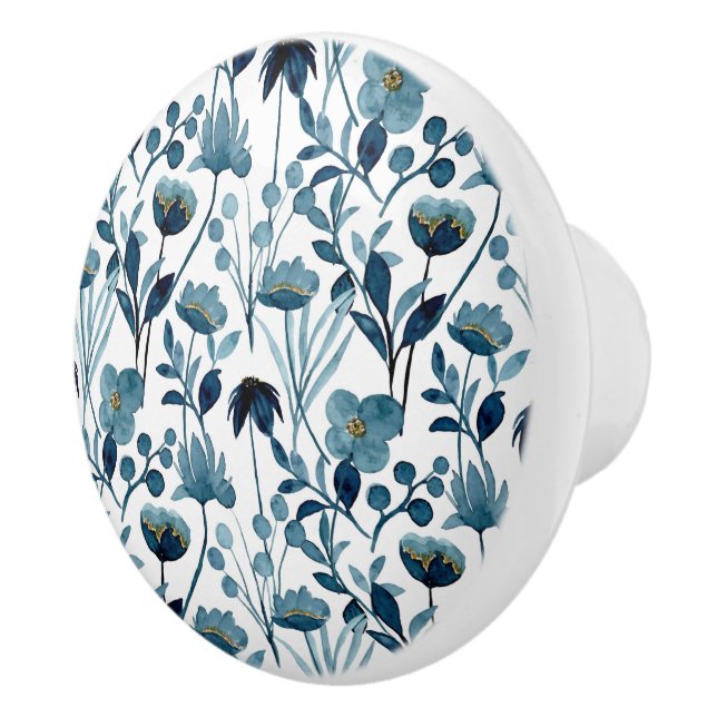  Floral Ceramic Knob (Right)