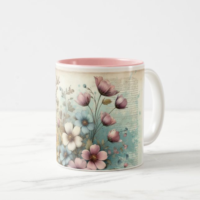 Floral Ceramic Mug (Front Right)