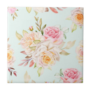 Floral Ceramic Tile