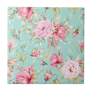 Floral Ceramic Tile