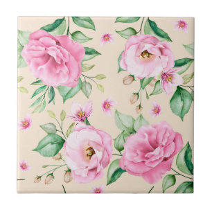 Floral Ceramic Tile