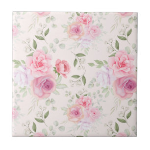 Floral Ceramic Tile