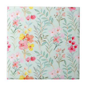 Floral Ceramic Tile