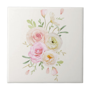 Floral Ceramic Tile