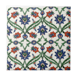 Floral Ceramic Tile, Small (4.25" x 4.25") Tile
