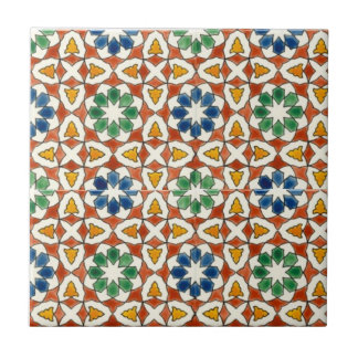 Floral Ceramic Tile, Small (4.25" x 4.25") Tile