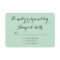 Floral Chalkboard RSVP (mint)
