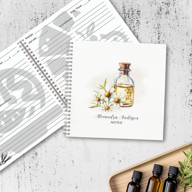 Floral Chamomile Essential Oils Watercolor Notebook (Floral Chamomile Essential Oils Watercolor Notebook)