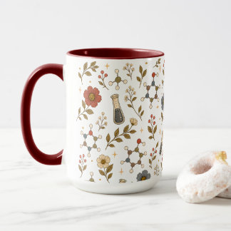 Floral Chemistry Aesthetic Coffee Mug