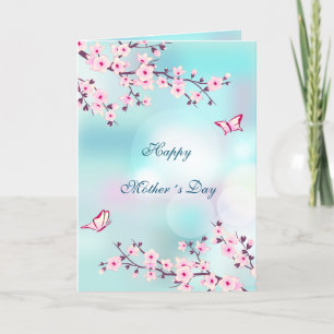 Floral Cherry Blossom Happy Mother´s Day Card