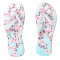 Floral Cherry Blossoms Pink Turquoise