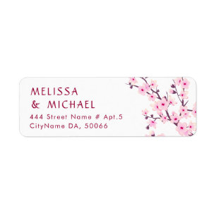 Floral Cherry Blossoms Pink White    Wedding