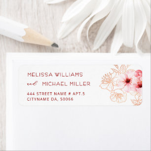 Floral Cherry Blossoms Pink White Wedding